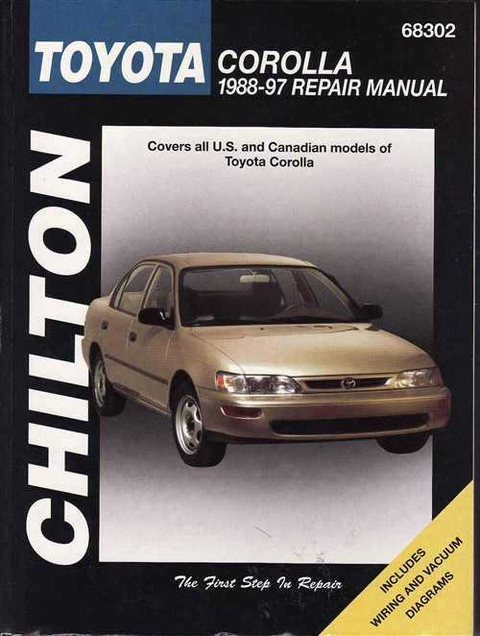Toyota corolla 2003 manual